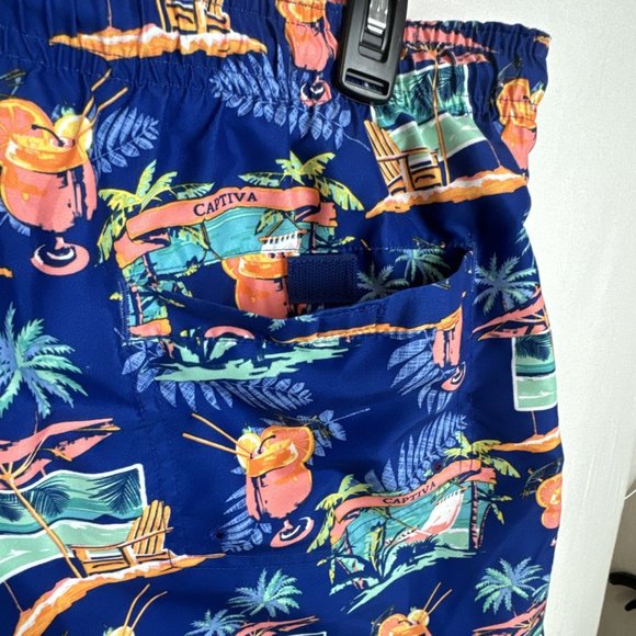 Boca Classics Men's XL Swim Trunks hawaiian tropical beach vacation travel luau - Picture 10 of 16